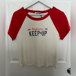 Daydreamer Raglan Baby Rib Tee Sz XL NWT